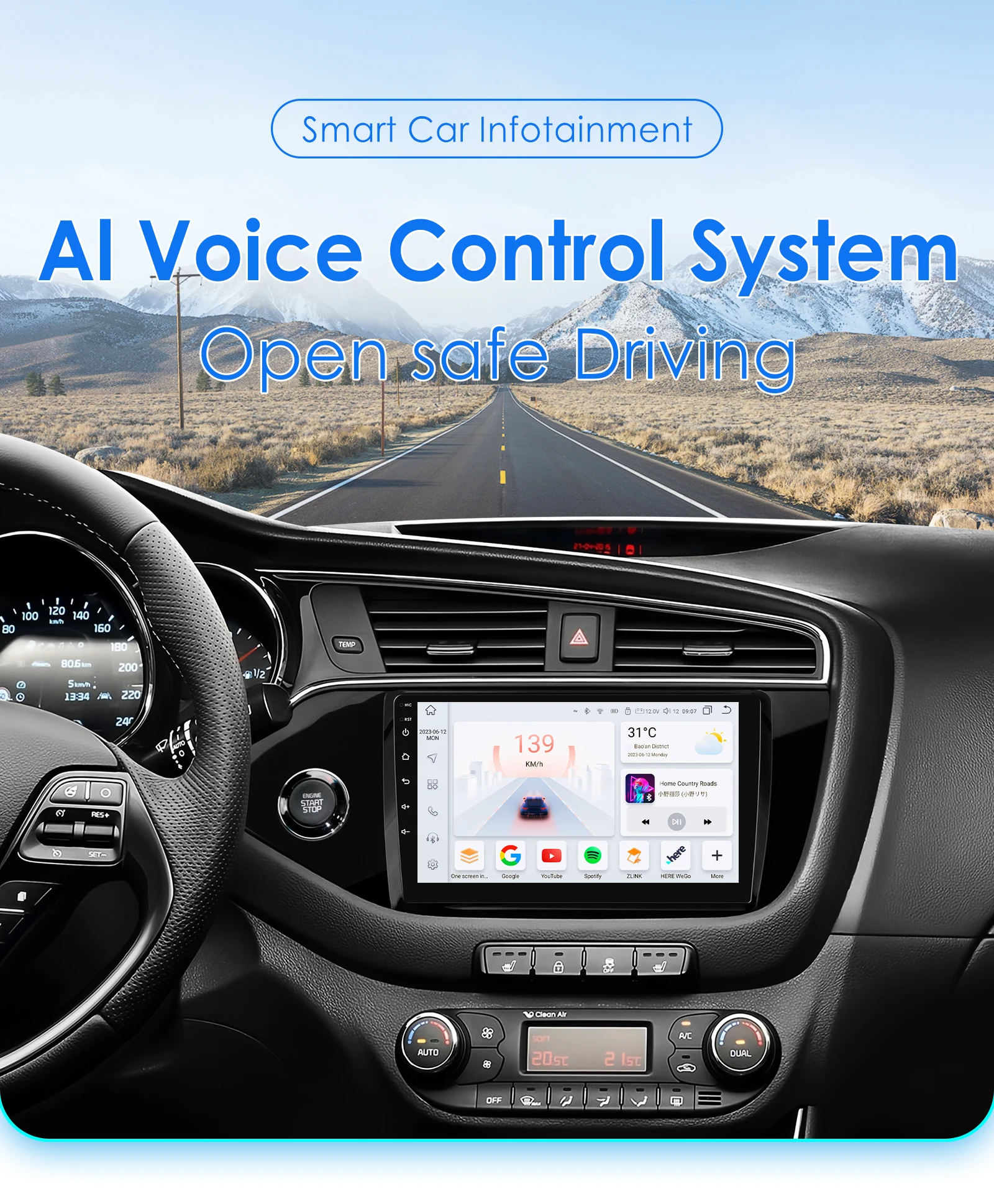 Unidad multimedia OSSURET para Kia Cee'd JD