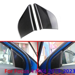 2 unids/set un Pilar Audio altavoz decoración embellecedora pegatina para Ford New Focus 4 MK4 2019-2023 accesorios de coche fibra de carbono