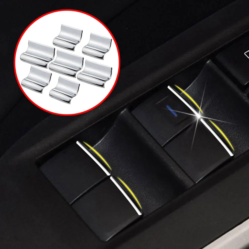 Cubierta ABS cromado botón elevador ventana Toyota CHR/C-HR2016-2023 - imagen 2