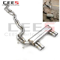 Escape cat-back CEES de acero inoxidable para BMW M3 E46