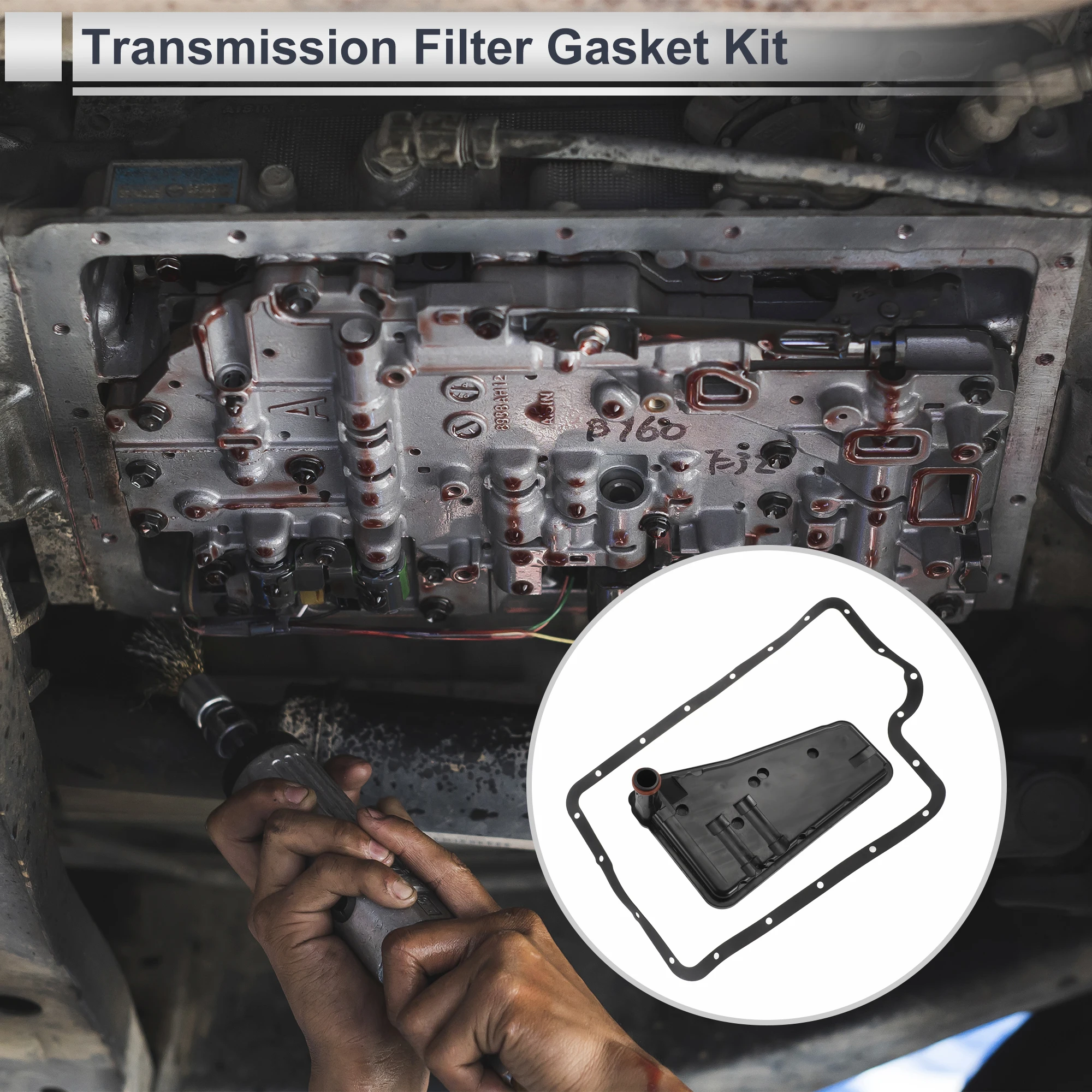 UXCELL Kit filtro transmisión automática con junta – Ford Excursion - imagen 2