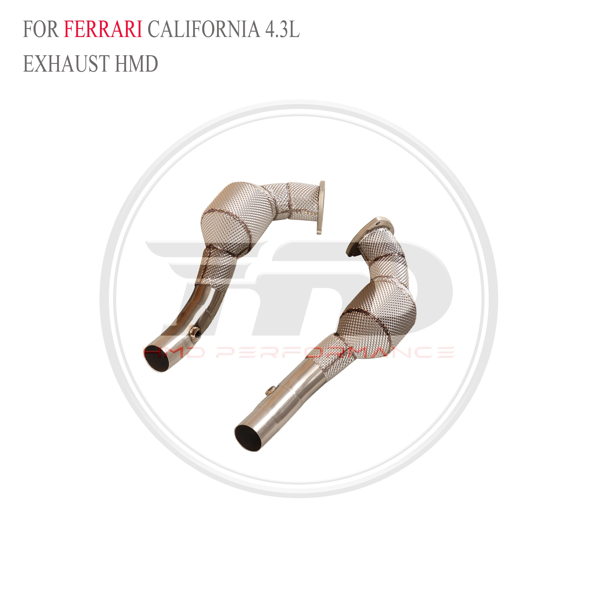 HMD Tubo de bajada alto flujo Ferrari California 4.3L escudo térmico - imagen 4
