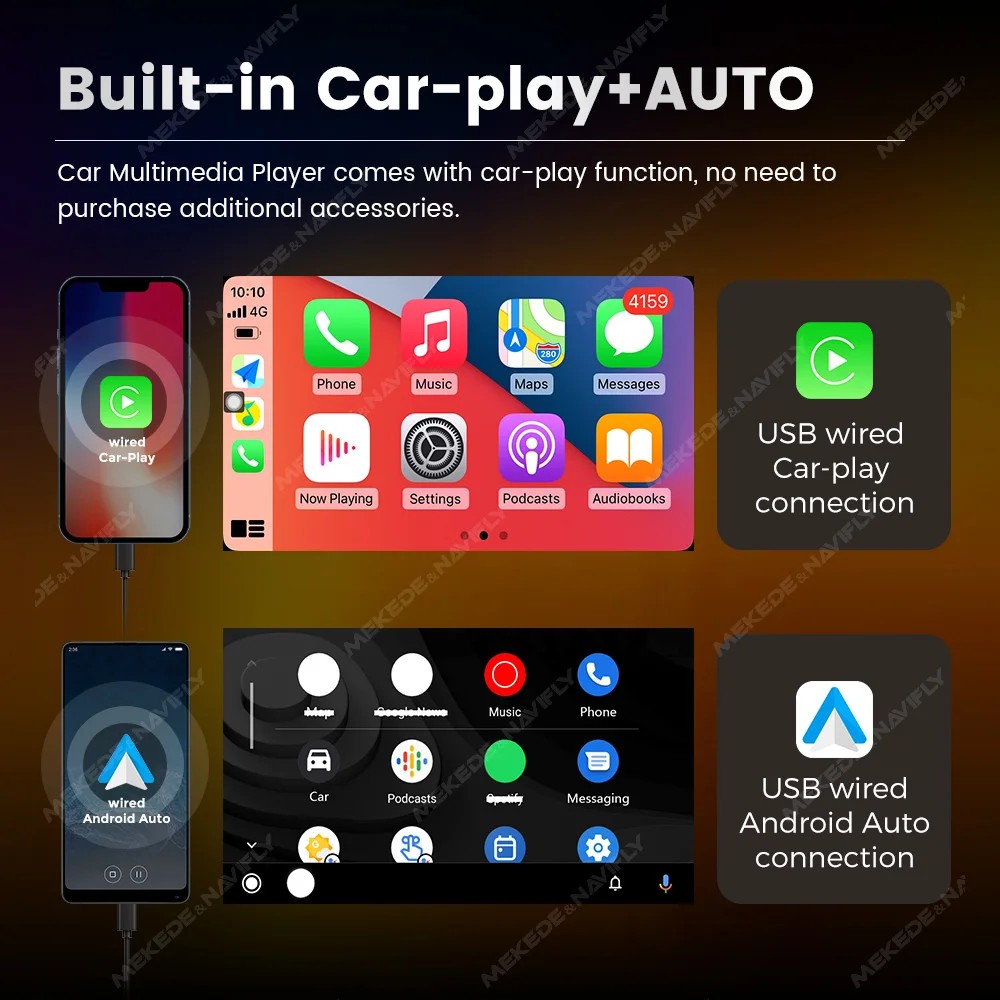 MEKEDE reproductor multimedia MP5 para coche con pantalla táctil - imagen 2