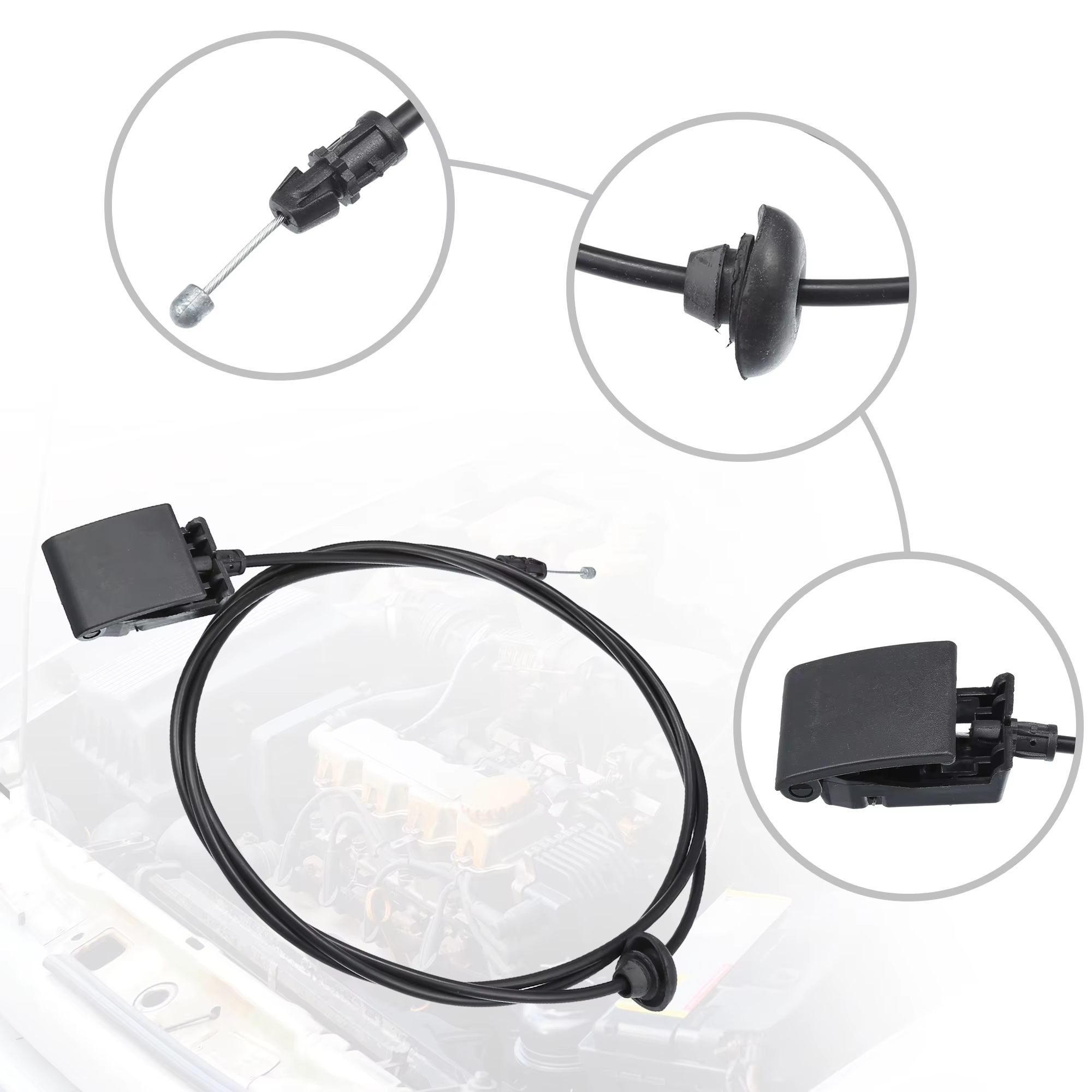 UXCELL 5160352AC Cable de apertura del capó Dodge Ram 2009-2010 - imagen 5