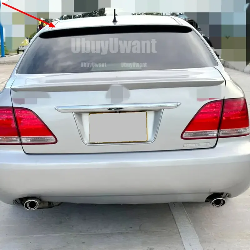 Edición deportiva para Toyota Crown Athlete 2005 a 2009, alerón de techo para ventana trasera, pintura en aerosol Panit DIY o Color blanco y negro - imagen 2