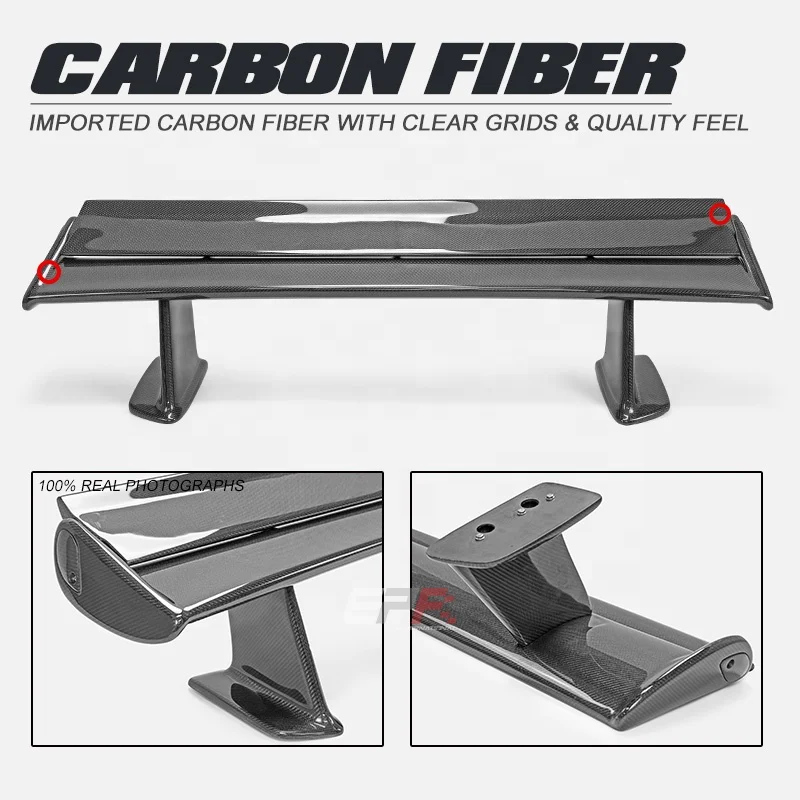 Alerón trasero de fibra de carbono EPA tipo GT para Nissan Skyline R34 - imagen 4