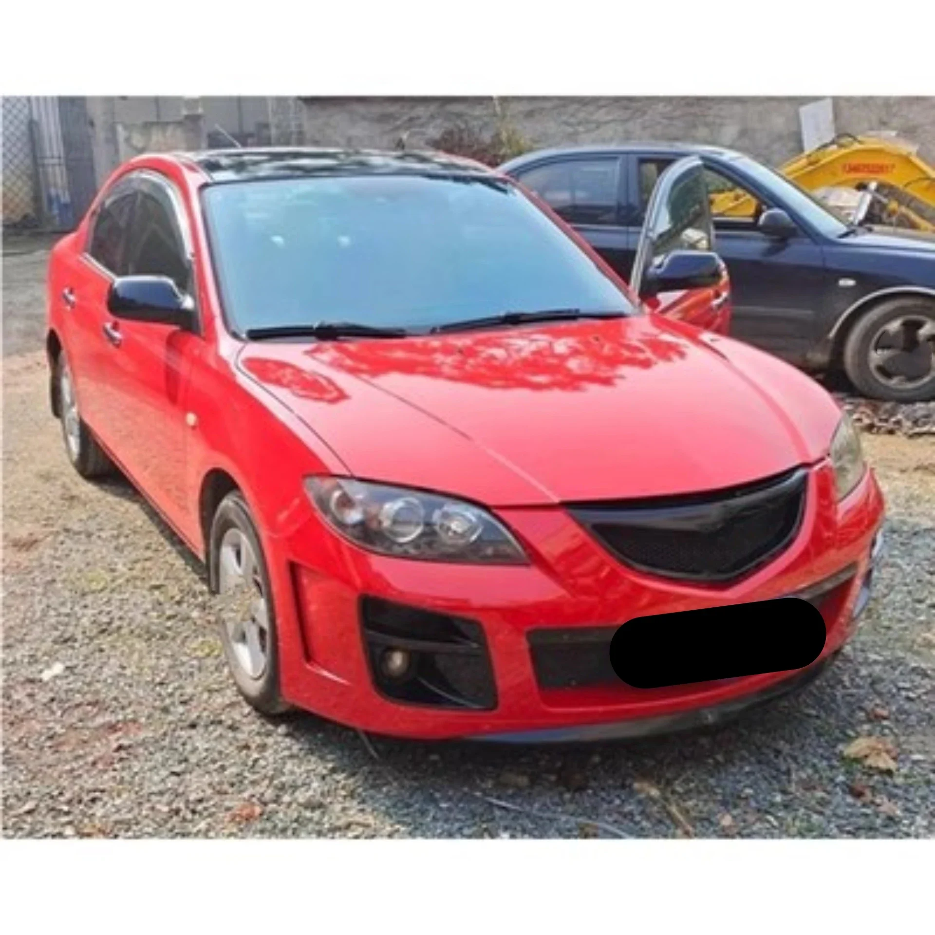 Kit carrocería Mazda 3 parachoques delantero trasero sin pintar +falda - imagen 4