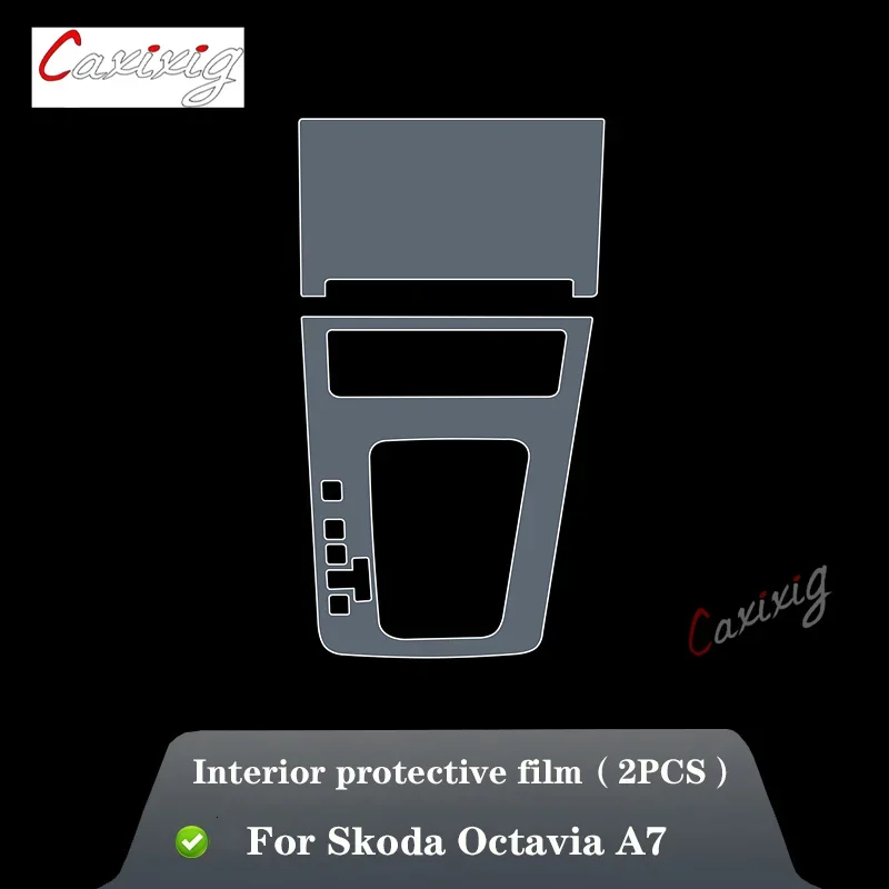 Film protector TPU consola central Skoda Octavia A7 2017-2019 - imagen 3