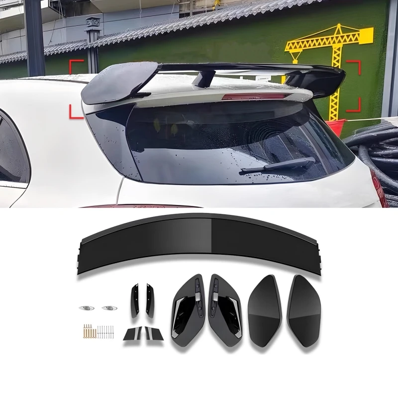 Alerón trasero negro brillante Mercedes Clase A W176 vista lateral