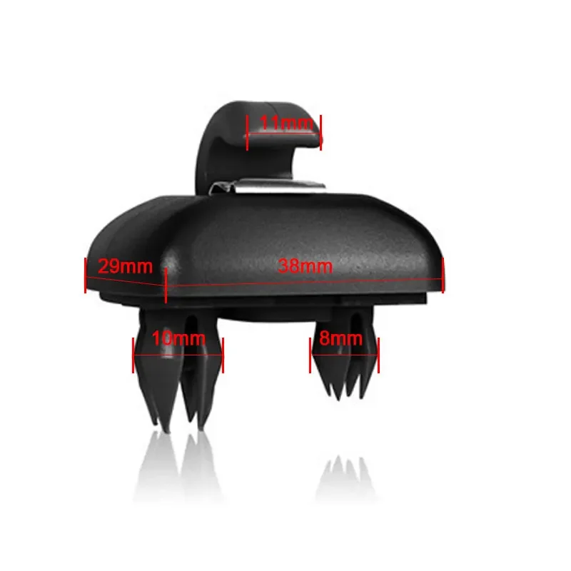 8U0857562A Gancho para visera parasol Audi, gris - imagen 3