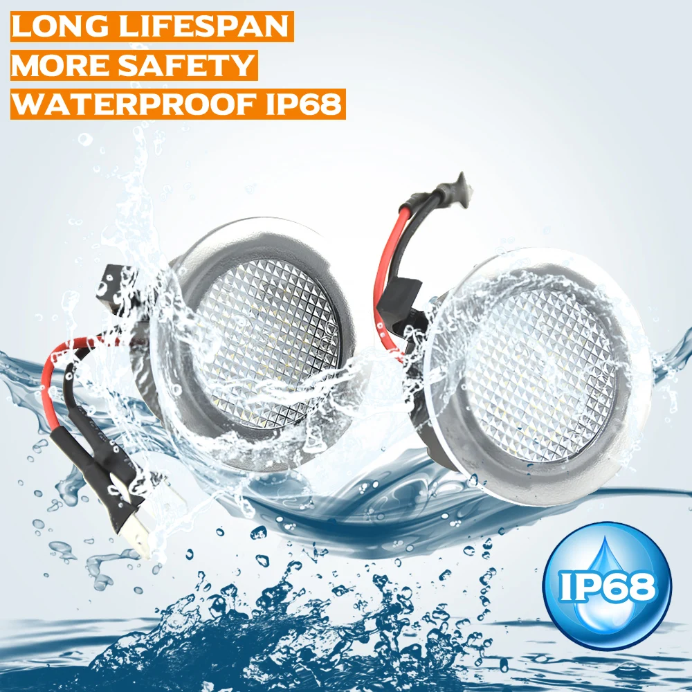 Luces LED de charco Ford Police Interceptor 2013-2019 luz bienvenida - imagen 4