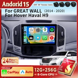 Radio multimedia con CarPlay y Qualcomm para Haval H9 2014-2020
