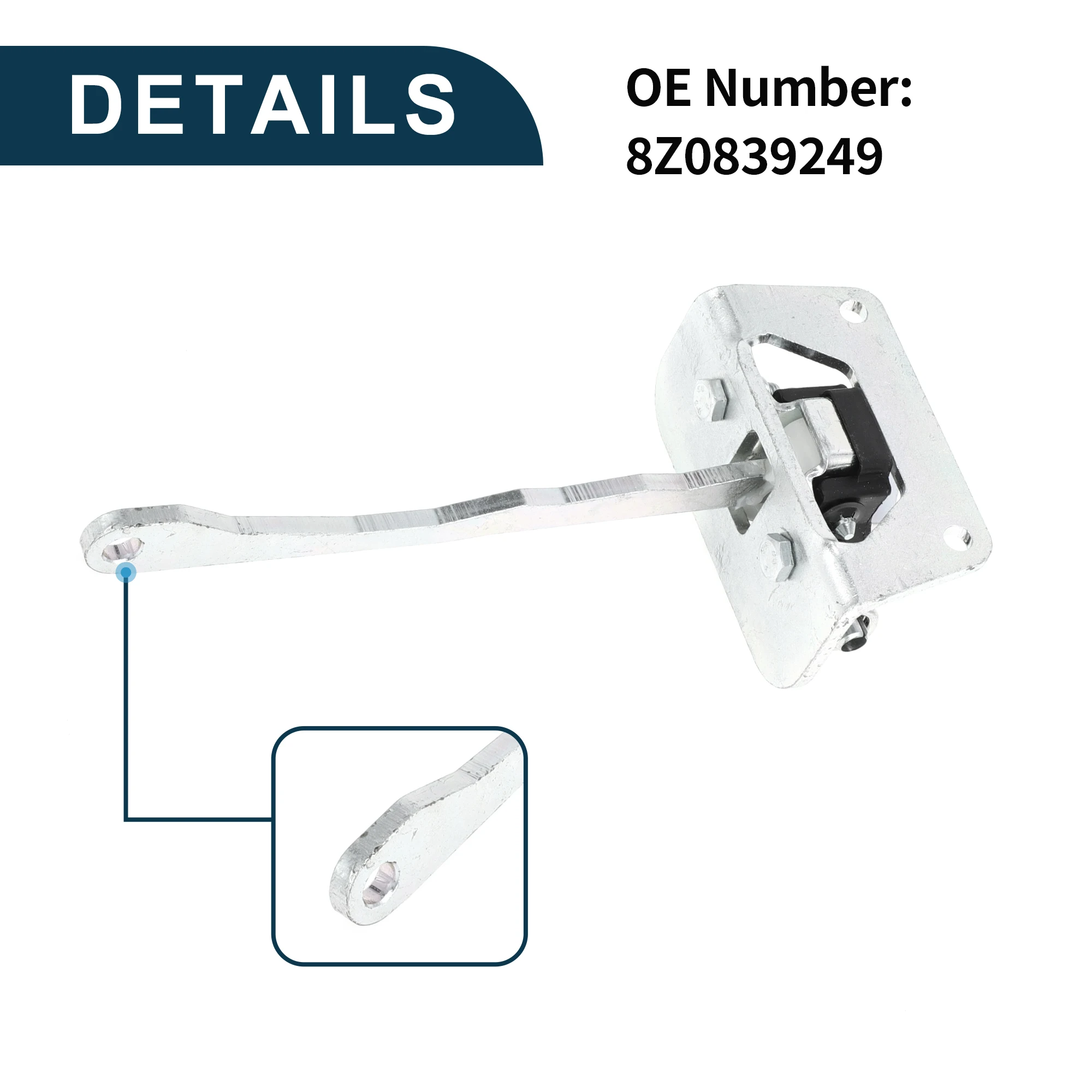 Limitador tope de puerta UXCELL con brazo Audi A2 8Z 2002-2008 - imagen 5