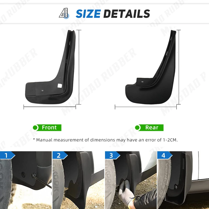 Guardabarros protector de salpicaduras BMW Serie 7 Sedan 1996-2004 - imagen 3