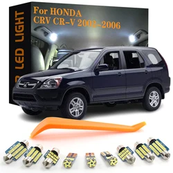 Luces interiores LED Canbus para Honda CRV CR-V 2002 2003 2004 2005 2006, accesorios sin Error para coche, lámparas para guantera de maletero, 5 uds.