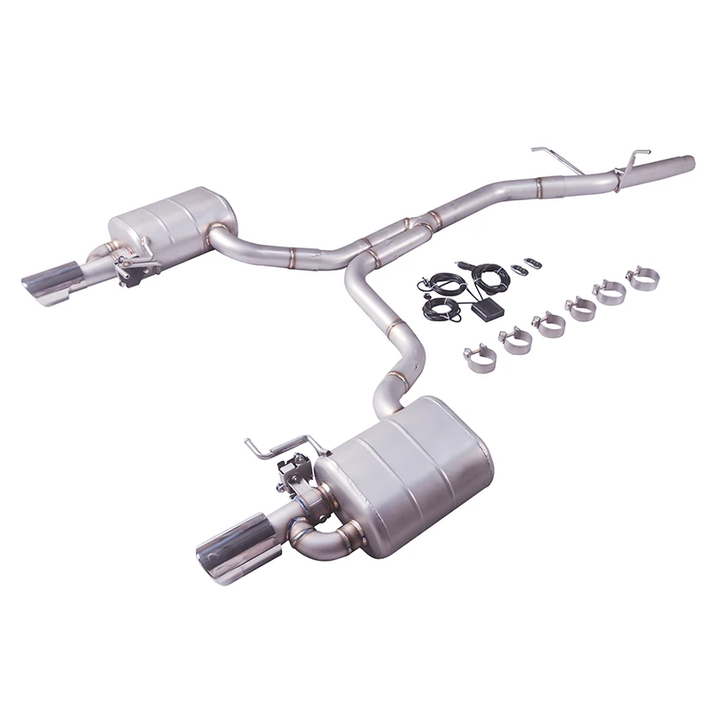 Escape cat-back con válvula regulable para Audi Q5 2.0 T (2009-2016) - imagen 3
