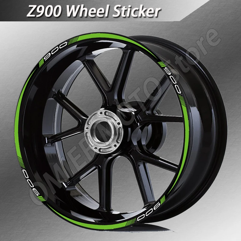 Pegatina reflectante para cubo de rueda de moto – Kawasaki Z900 - imagen 2