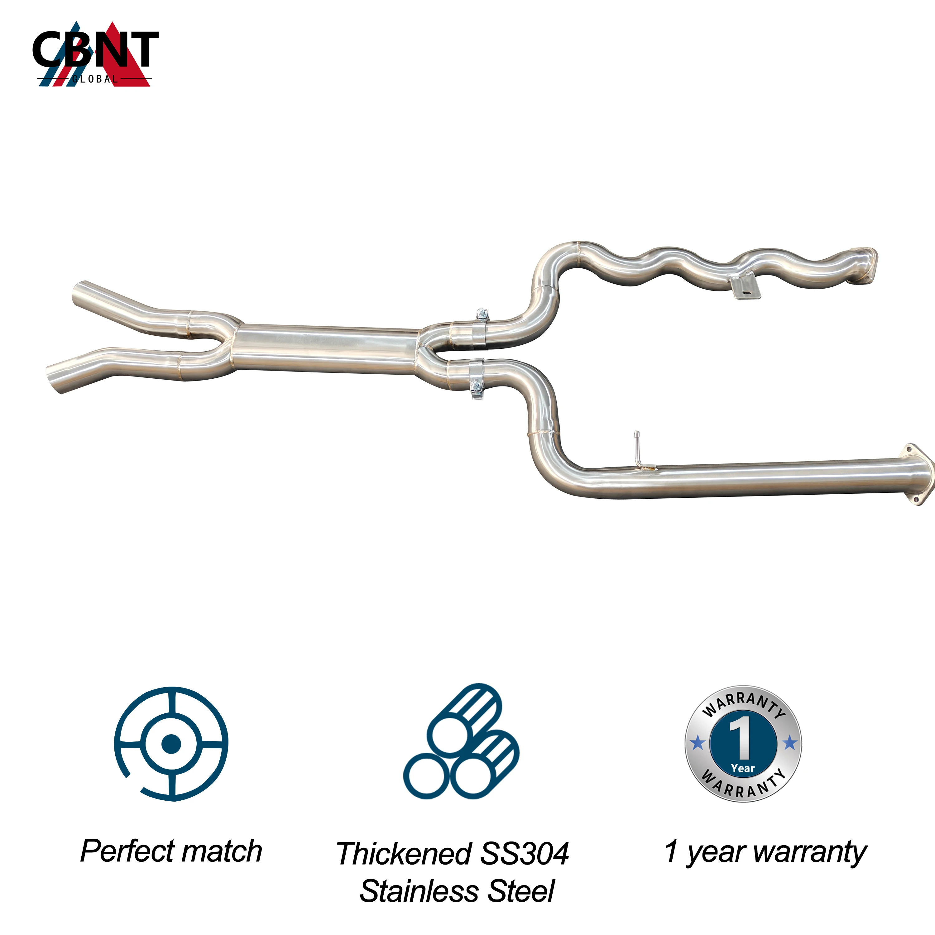 CBNT Tubo intermedio de alto flujo BMW M3/M4 G80/G82 S58 - imagen 3