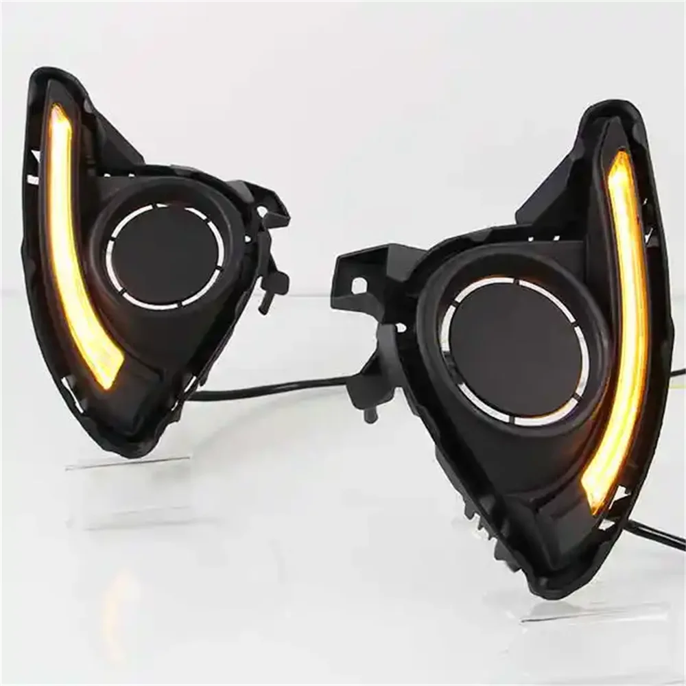Luz de circulación diurna Led Drl para Mazda 2 Demio 2015 2016 2017 lámpara antiniebla 12V luz diurna - imagen 4