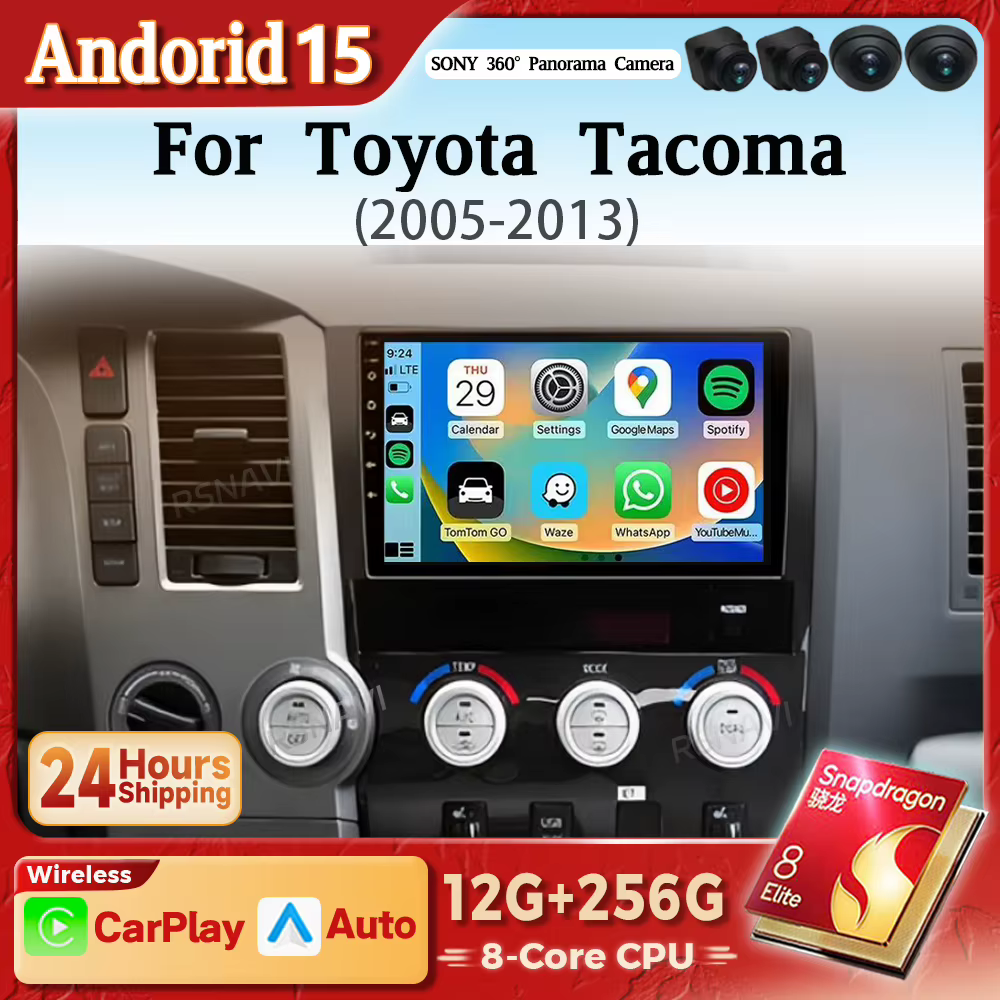 Radio multimedia Android 15 2K para Toyota Tundra XK50 (2007-2013)