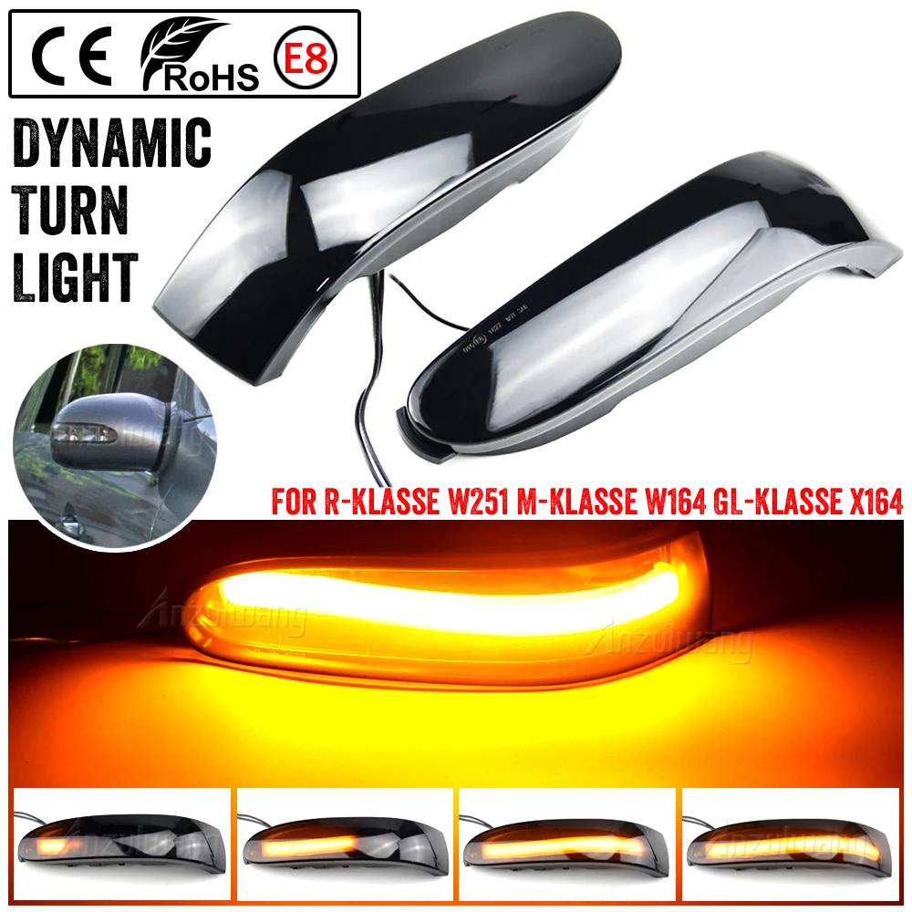 Intermitentes LED dinámicos de espejo para Mercedes W164, X164 y W251 - imagen 3