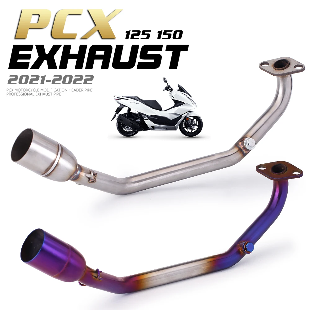 Tubo de escape Bluedfront modificado para motocicleta Honda PCX125/150 - imagen 2
