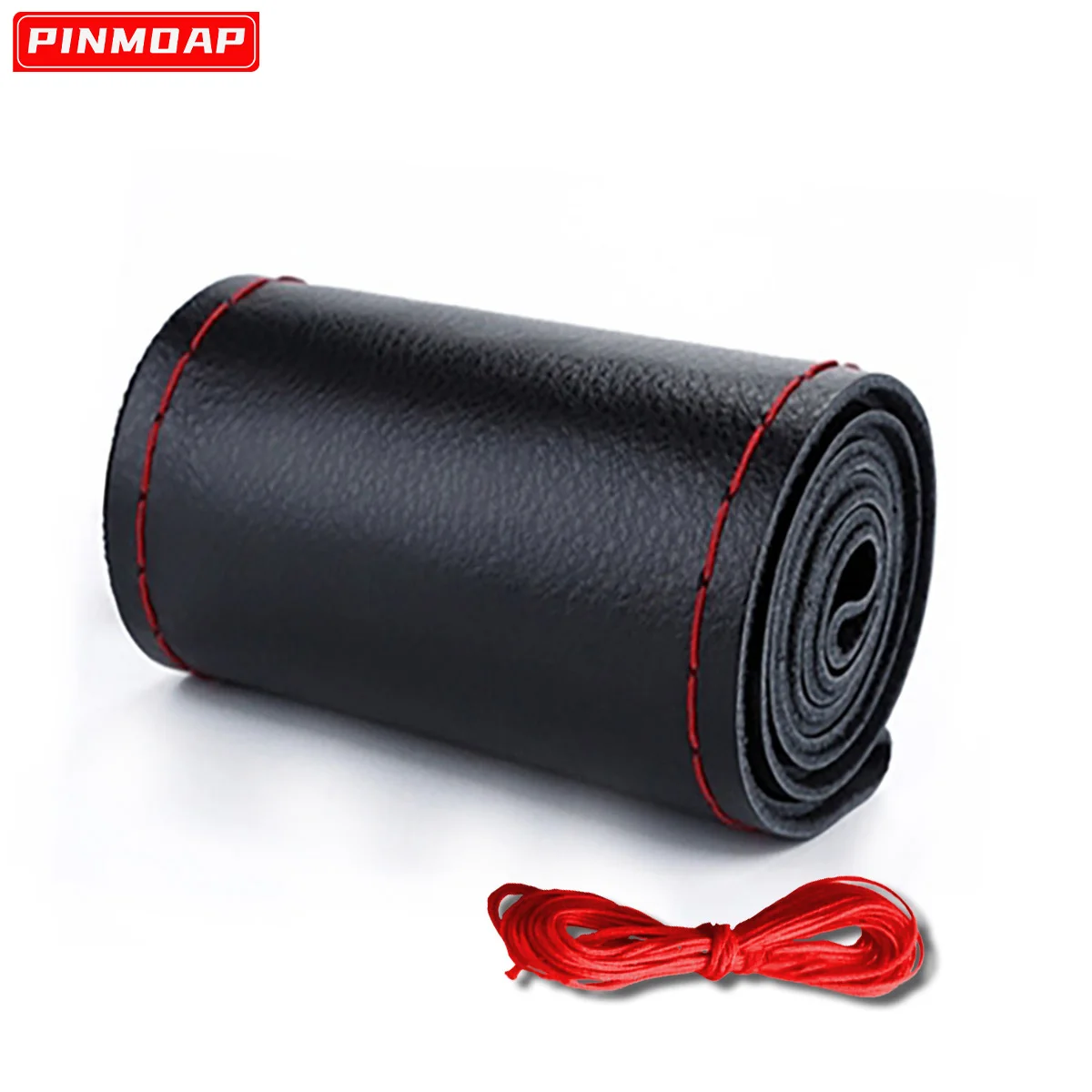 Funda volante cuero sintético DIY 37-38 cm coche - imagen 2