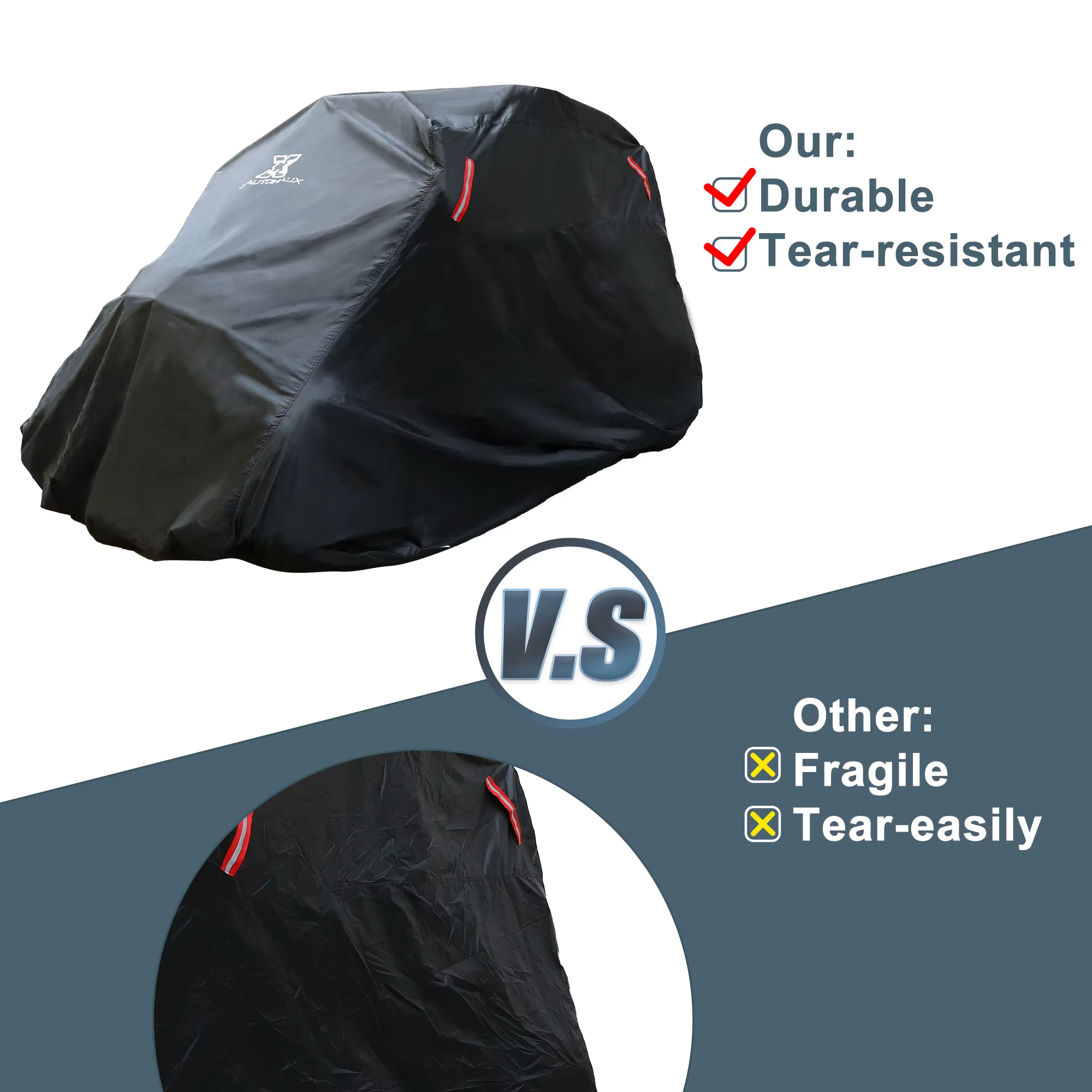 X Autohaux Cubierta UTV Impermeable 210D Oxford para Polaris Yamaha - imagen 4