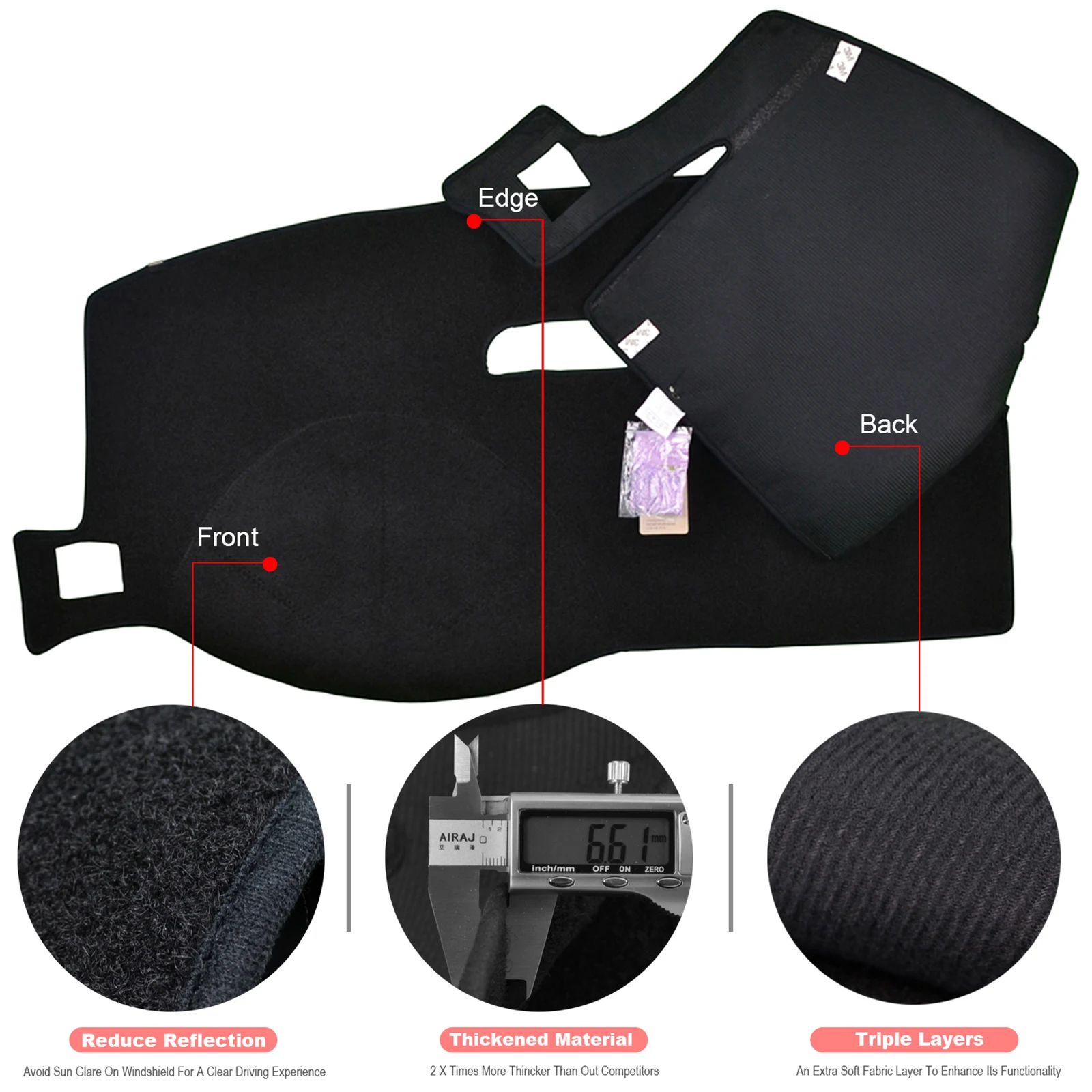 Dashmat cubre salpicadero Toyota Prado 120 GX 2003-2009 - imagen 3