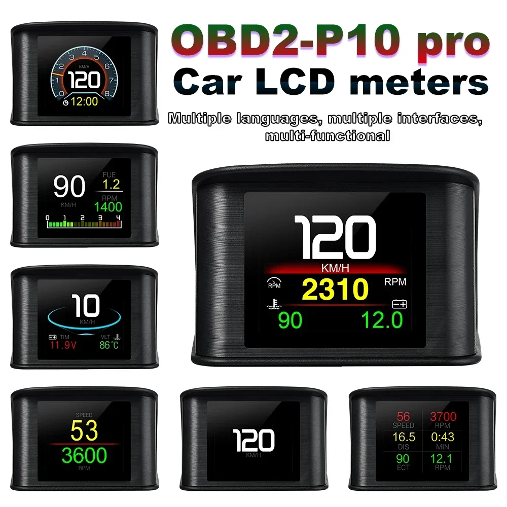 Medidor OBD gauge digital: velocidad RPM temperatura agua diagnóstico - imagen 2