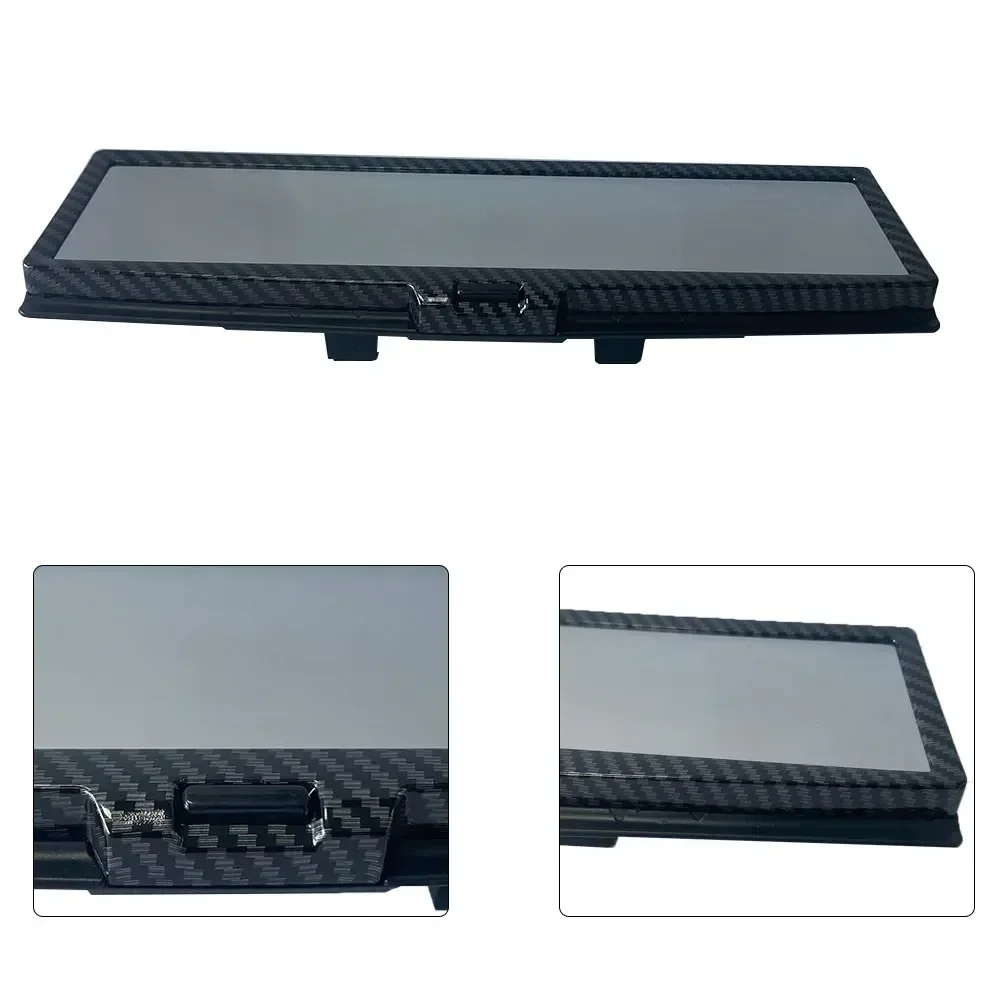 Espejo retrovisor interior Universal para coche, retrovisor 3D con CLIP, LED iluminado, ABS, estilo de coche, piezas de automóviles planas - imagen 5