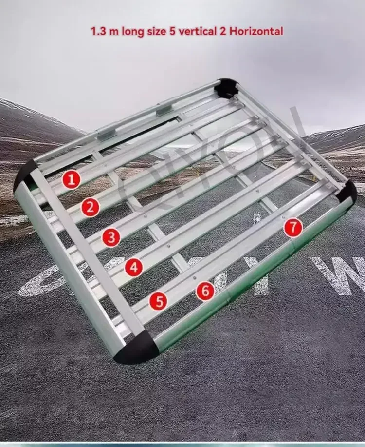 Detalle de la estructura metálica de la cesta portaequipajes