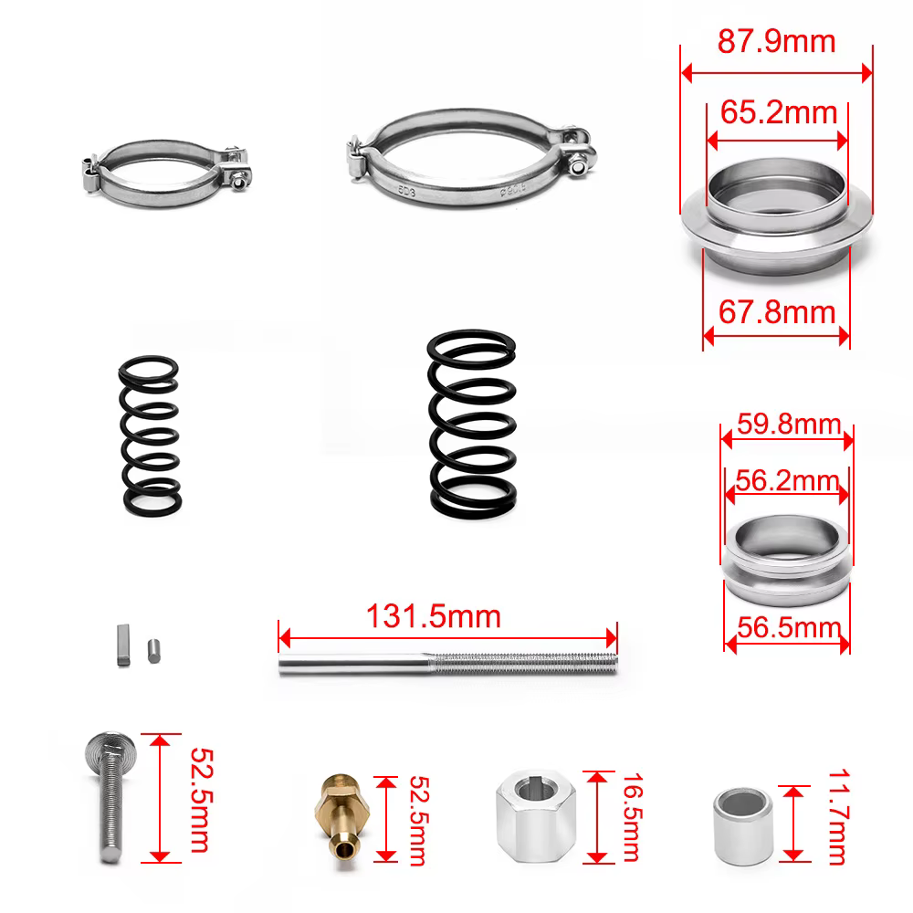 PQY Wastegate externa de 60 mm con brida V-band universal - imagen 4