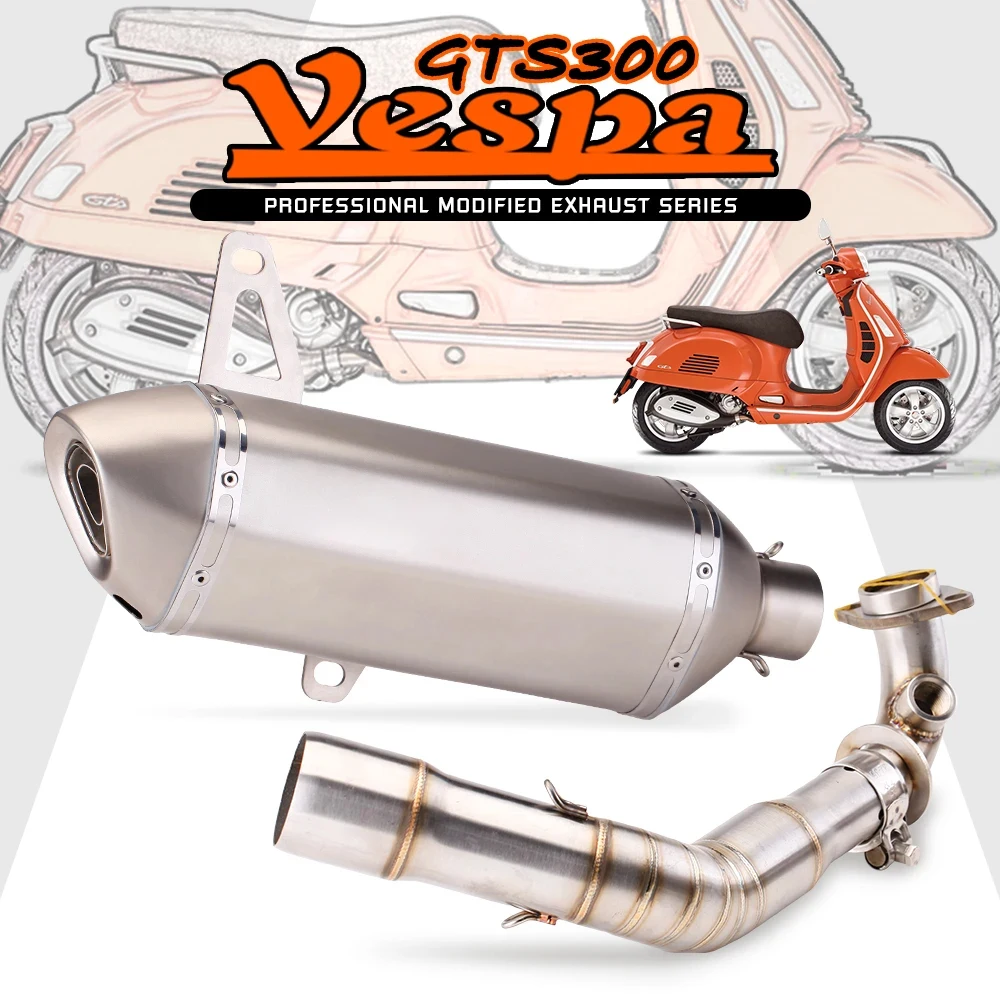 Tubo intermedio de escape Vespa GTS 300 2007-2020 - imagen 4