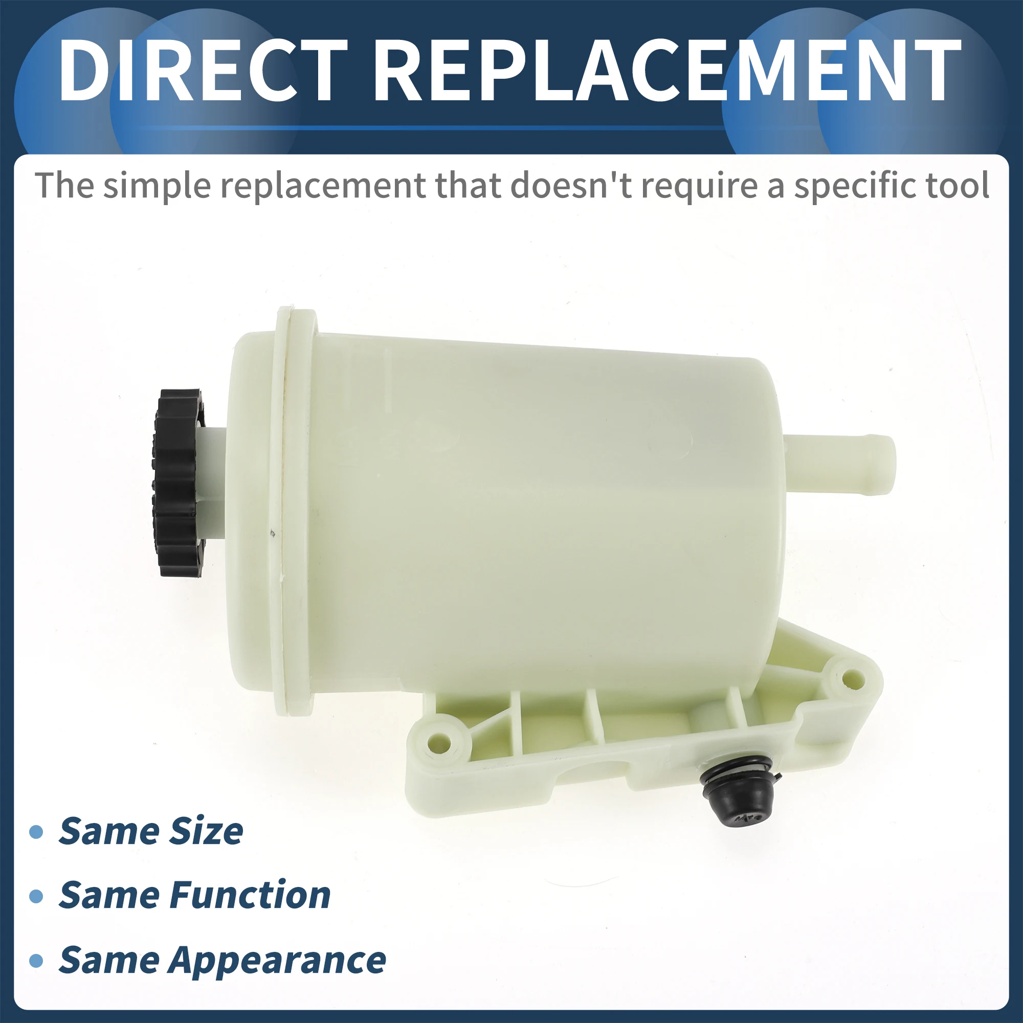 Depósito de dirección asistida UXCELL Tanque de dirección asistida automático No. 68034303 AB para Chrysler Aspen 8 Cyl 4.7L, 8 Cyl 5.7L 2008-2009 - imagen 4