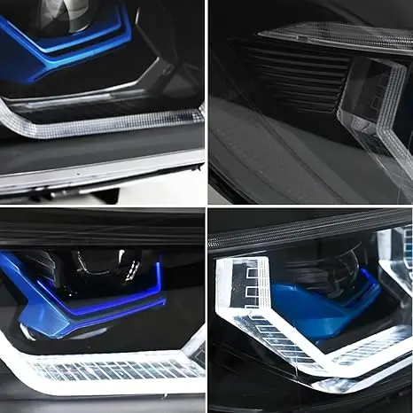Vista lateral faro delantero BMW E90 E91
