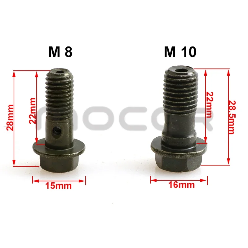 Racor banjo M8/M10x1,25 para latiguillo de freno de moto - imagen 3