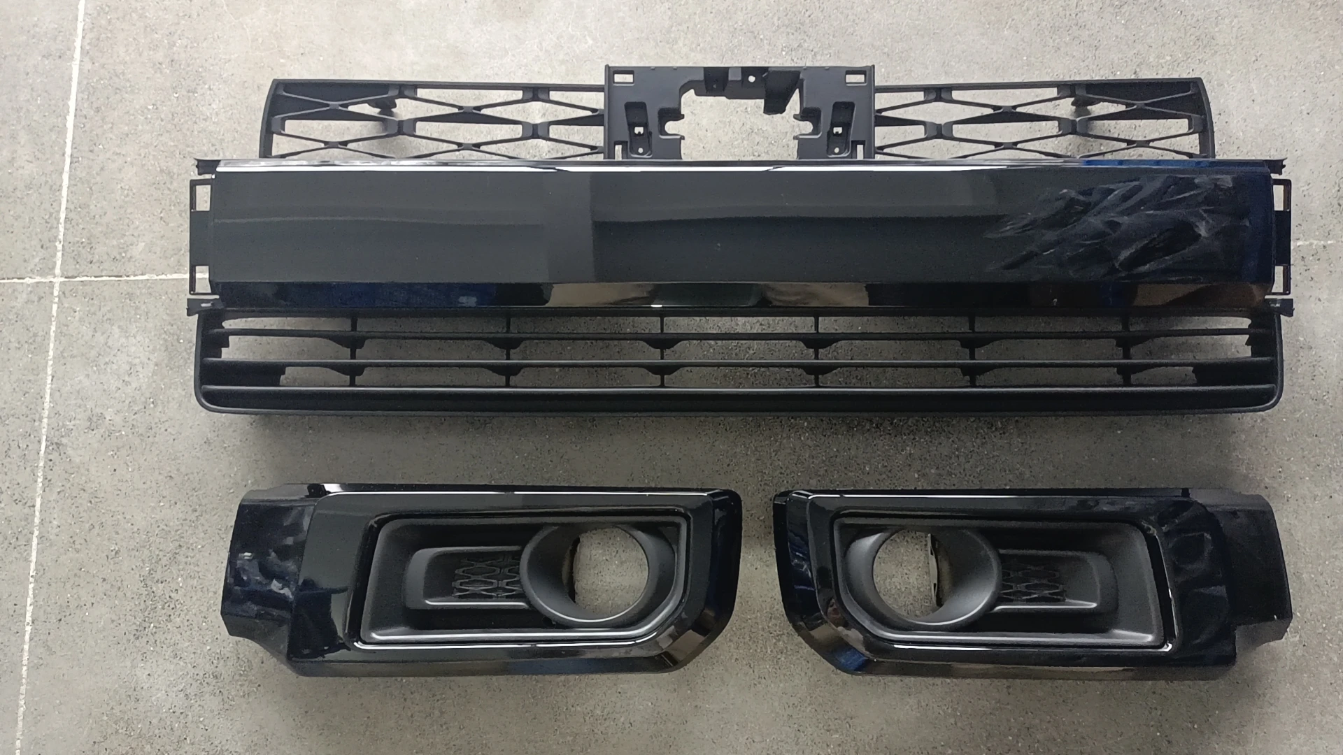 Rejilla de Parachoques Delantero Negro Cromo Negro para 4runner 2021 Limited CON Orificio RADAR - imagen 3