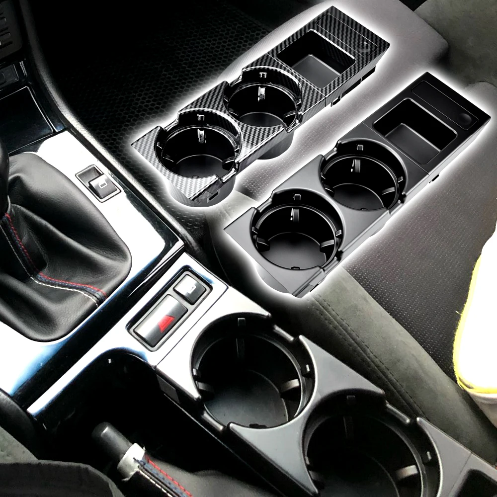 Consola central con portavasos efecto carbono para BMW Serie 3 E46