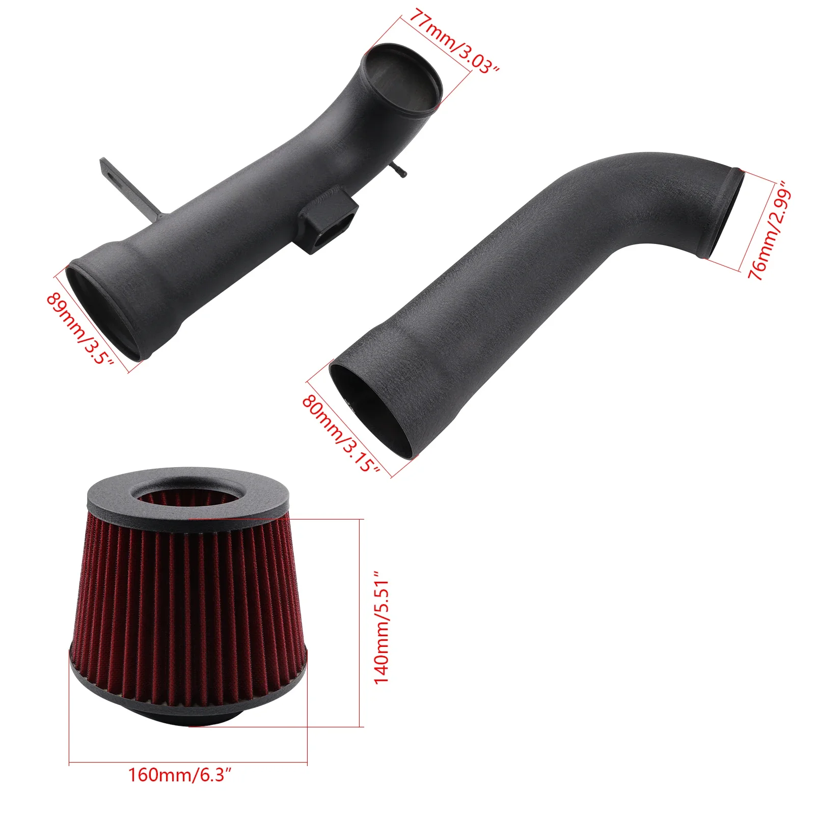 Kit de admisión de aire frío de alto flujo BMW N20/N26 2.0T - imagen 2