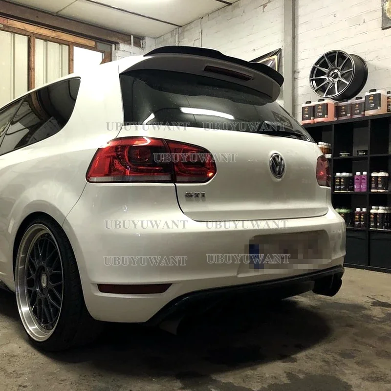Alerón trasero de ABS negro brillo para Volkswagen Golf 6 GTI/R Mk6