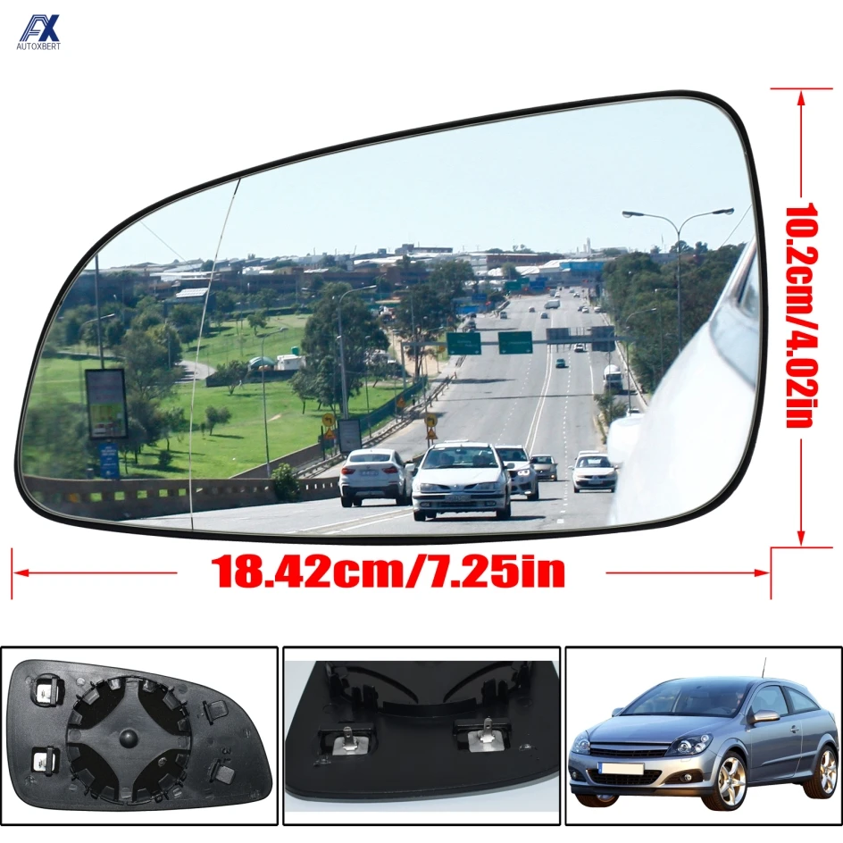 Espejo retrovisor Opel Astra H 04-08 izquierdo convexo calefactable