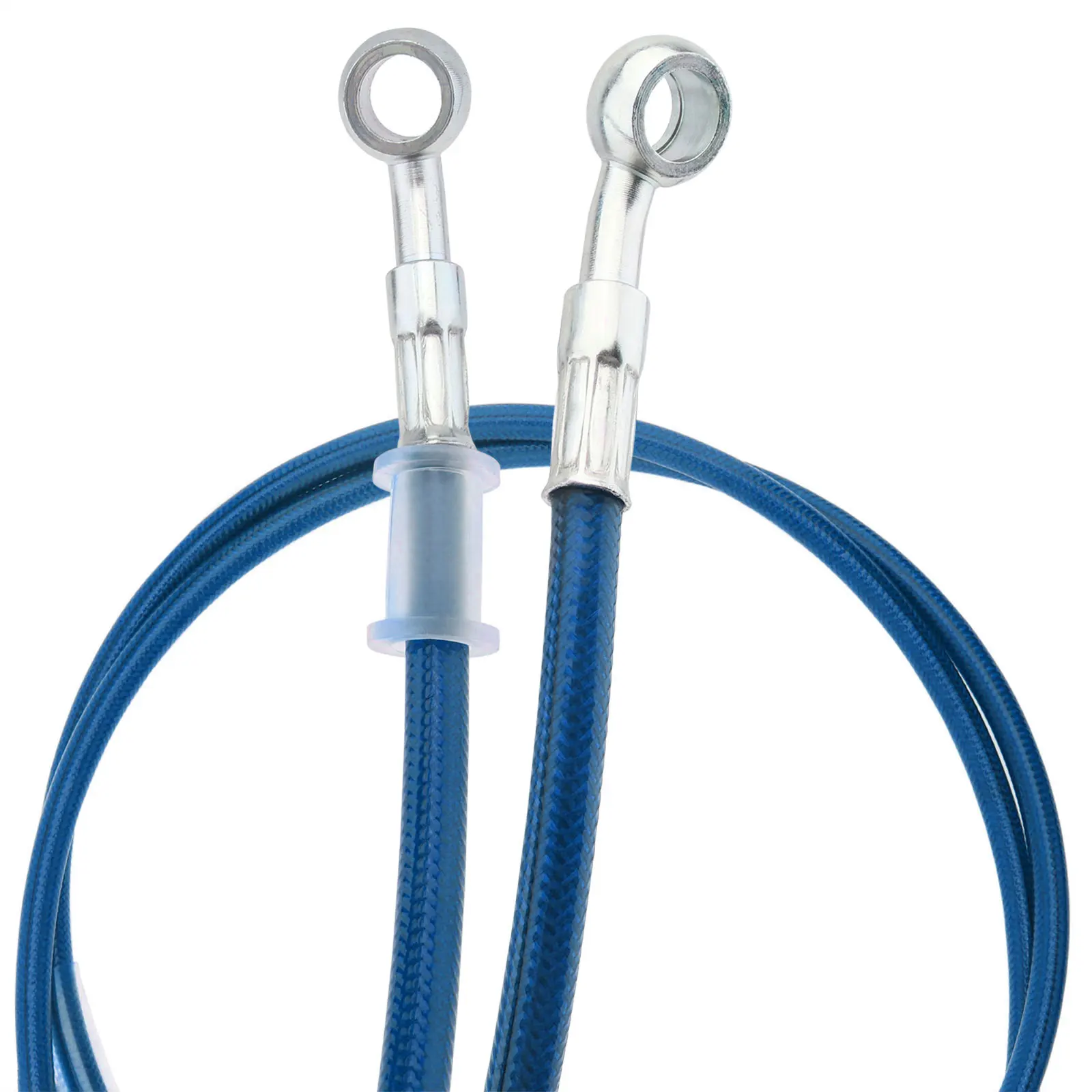 Latiguillo de freno hidráulico trenzado acero inox M10 Banjo 120 cm moto - imagen 5