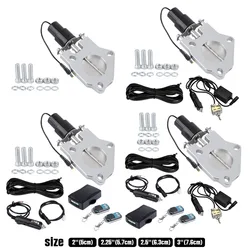 Kit válvula de escape eléctrica inoxidable 2,0-3,0 pulgadas sin mando