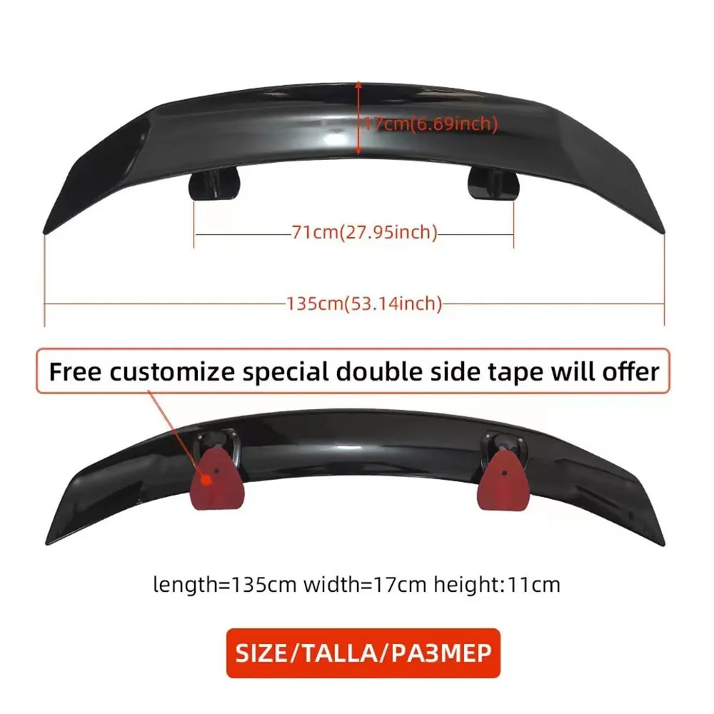 Alerón trasero ABS negro para Ford Mondeo 2013-2023 estilo L - imagen 5