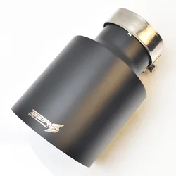 Silenciador aceroinoxidable universal Setrs – escape negro mate