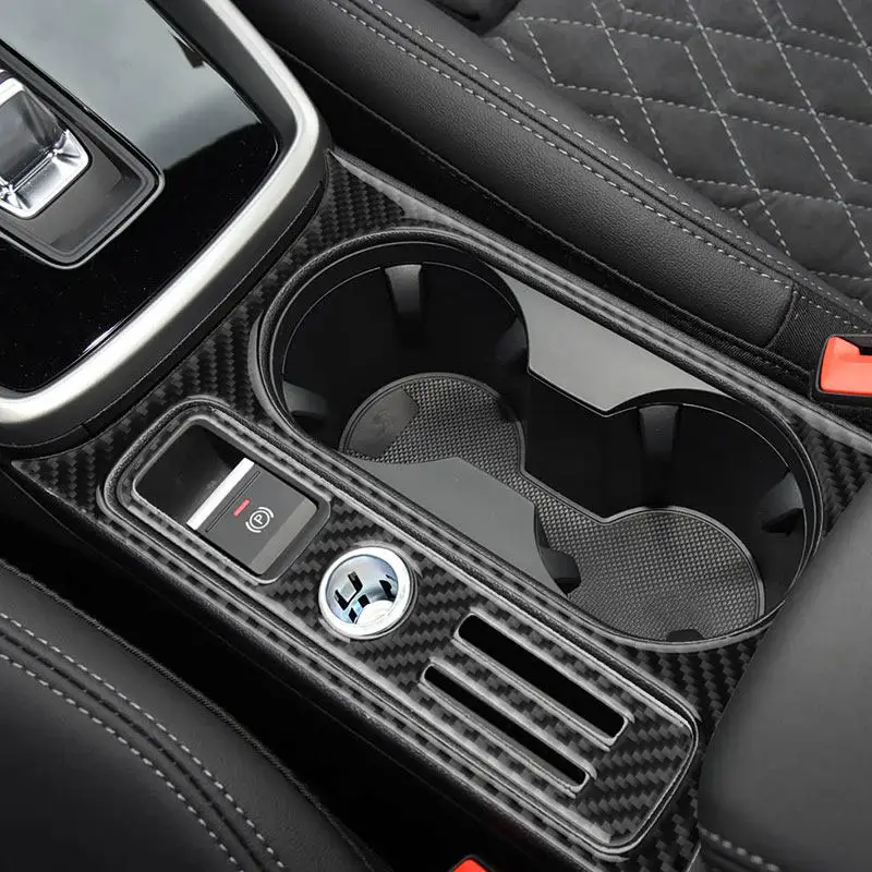Soporte vasos piano negro fibra carbono Audi A3 8Y 2021-2025