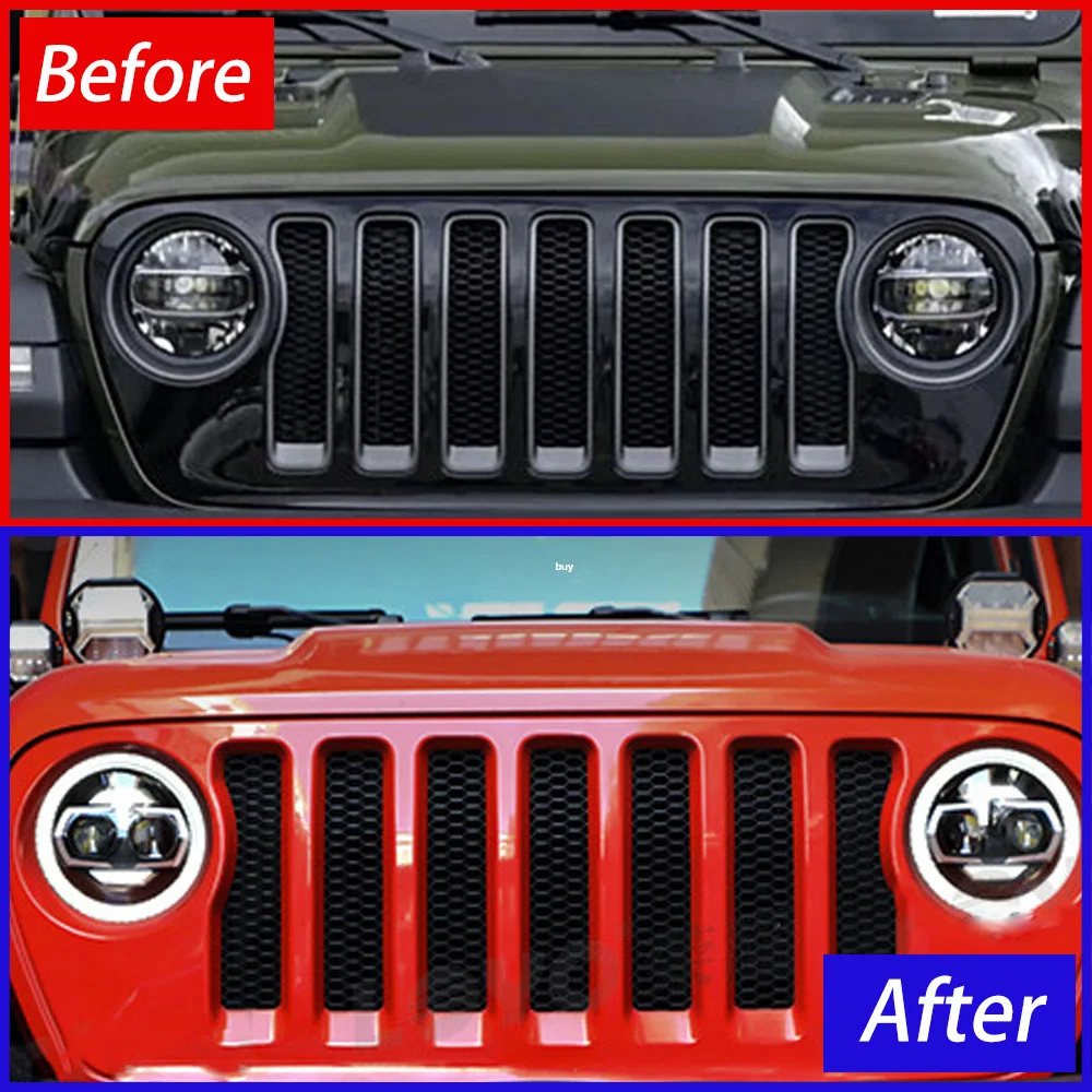 Faros LED delanteros con lente proyector – Jeep Wrangler JL 2018-2024 - imagen 2