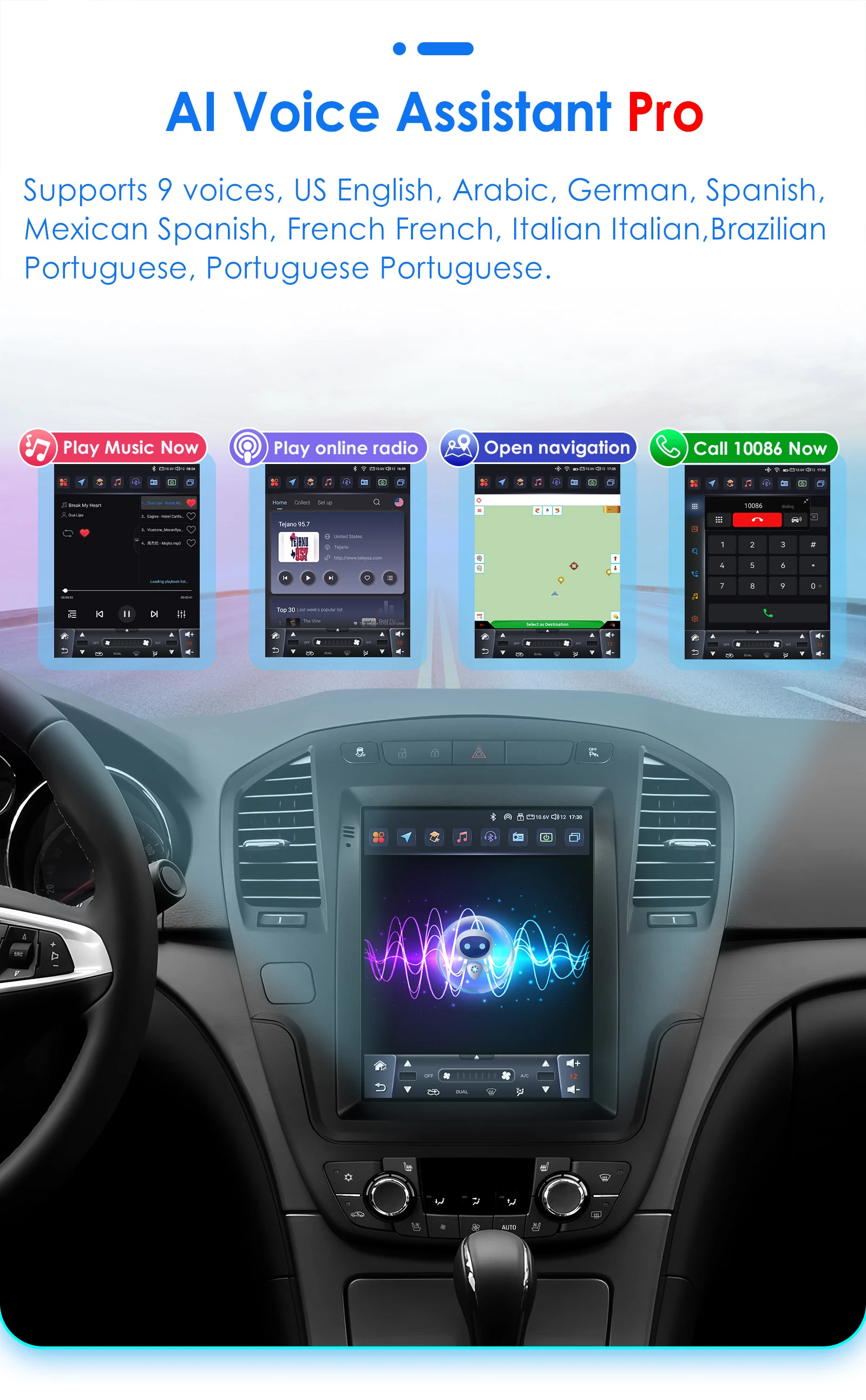 Hizpo 9,7 "para Radio de coche estilo Tesla para Buick Regal Opel Insignia 2009 - 2013 CarPlay inalámbrico Android Auto No 2 din 2din DVD - imagen 5