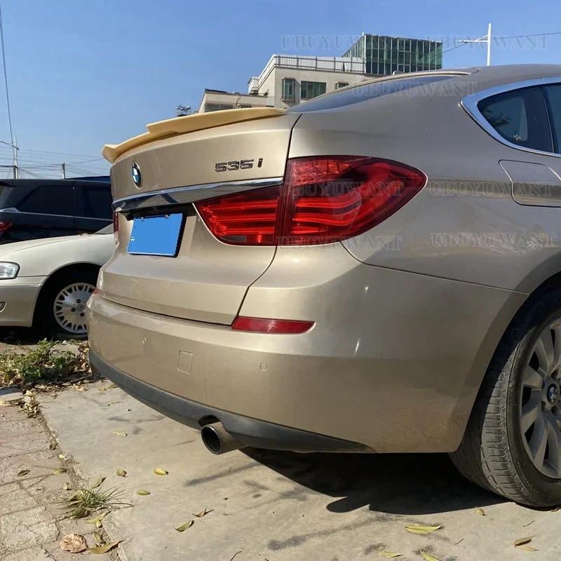 Alerón deportivo para BMW serie 5 GT F07, Kit de carrocería, accesorios carbono y de Color negro brillante, 2010-2017 - imagen 3